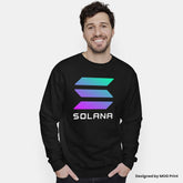 Solana Cryptocurrency Logo Investor Sweatshirt Trader Gift Idea